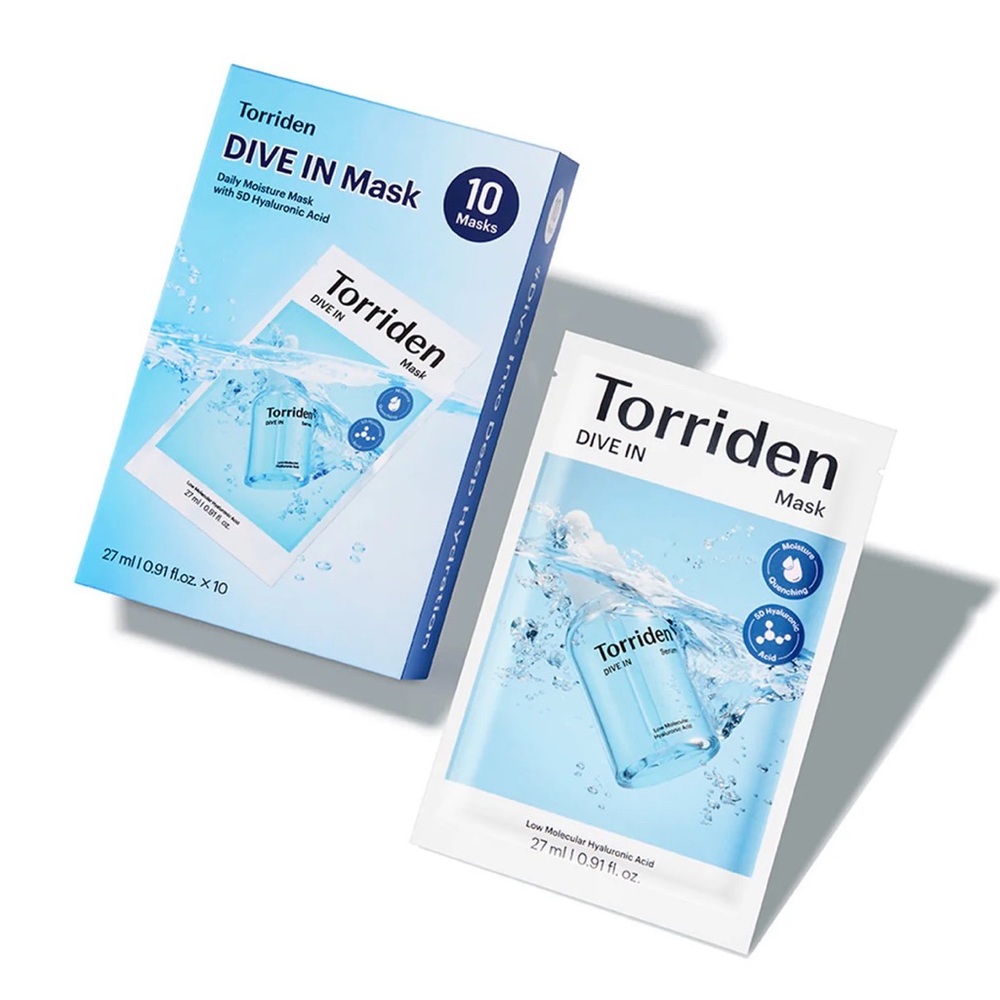 K-Beauty Torriden Dive In Skincare Mask‎ - Aqua Blue